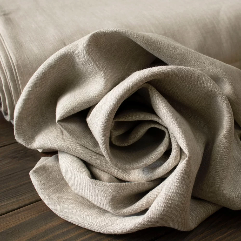 NATURAL UNDYED LINEN FLEX FABRIC - WIDTH 58 INCH