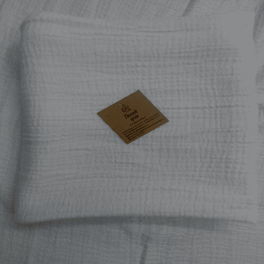 3 LAYER BAMBOO COTTON MUSLIN SWADDLE PREMIUM QUALITY NATURAL COLOUR - 47*47 INCHES