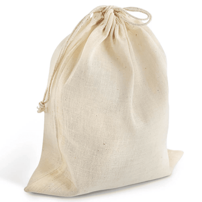 100% COTTON DRAWSTRING BAG ( 14*16 CM )