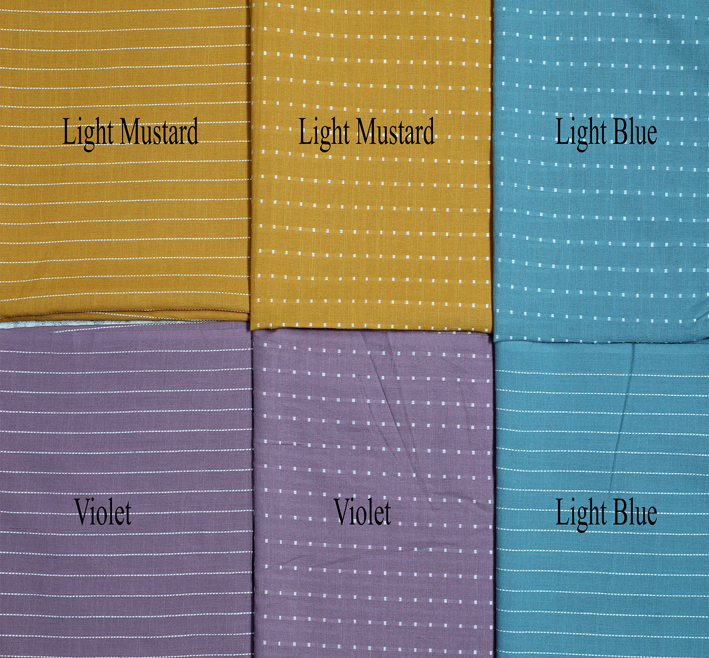 UNSTICHED COTTON OXFORD BUTTA KURTA FABRIC - 85 GSM