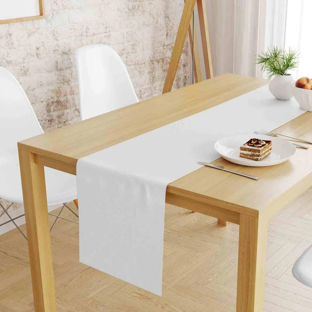 SRP Craft, Cotton Table Runner | Colour : White | Gsm : 190