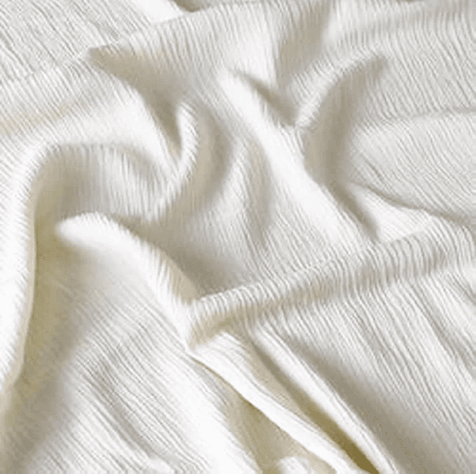 DYEABLE VISCOSE CREPE HIGH TWIST WHITE COLOUR - WIDTH 44 INCH