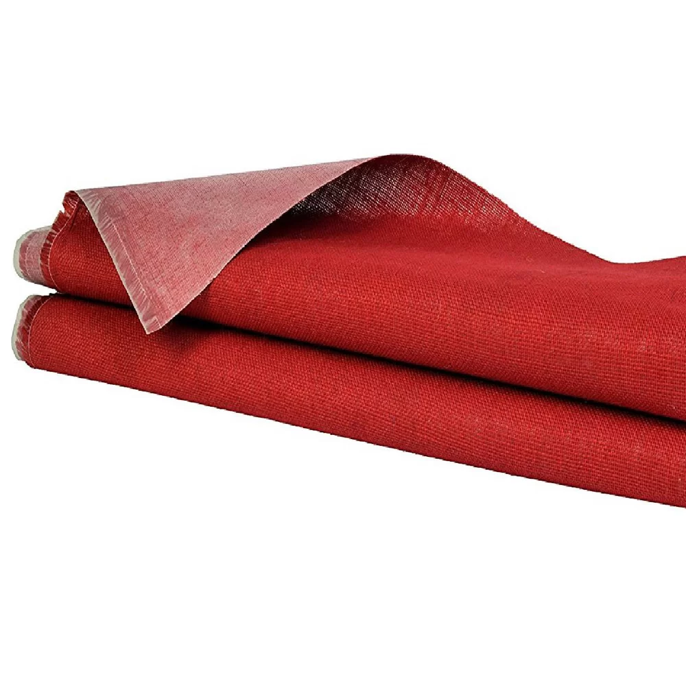 JUTE LAMINATED RED - WIDTH 48 INCH