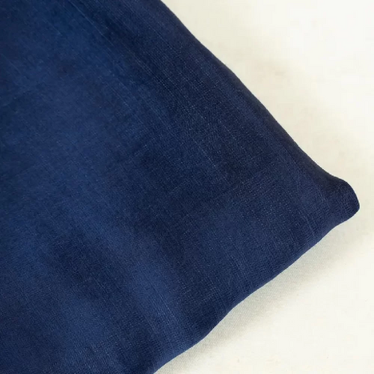 100% PURE LINEN NAVY BLUE – WIDTH 58 INCH