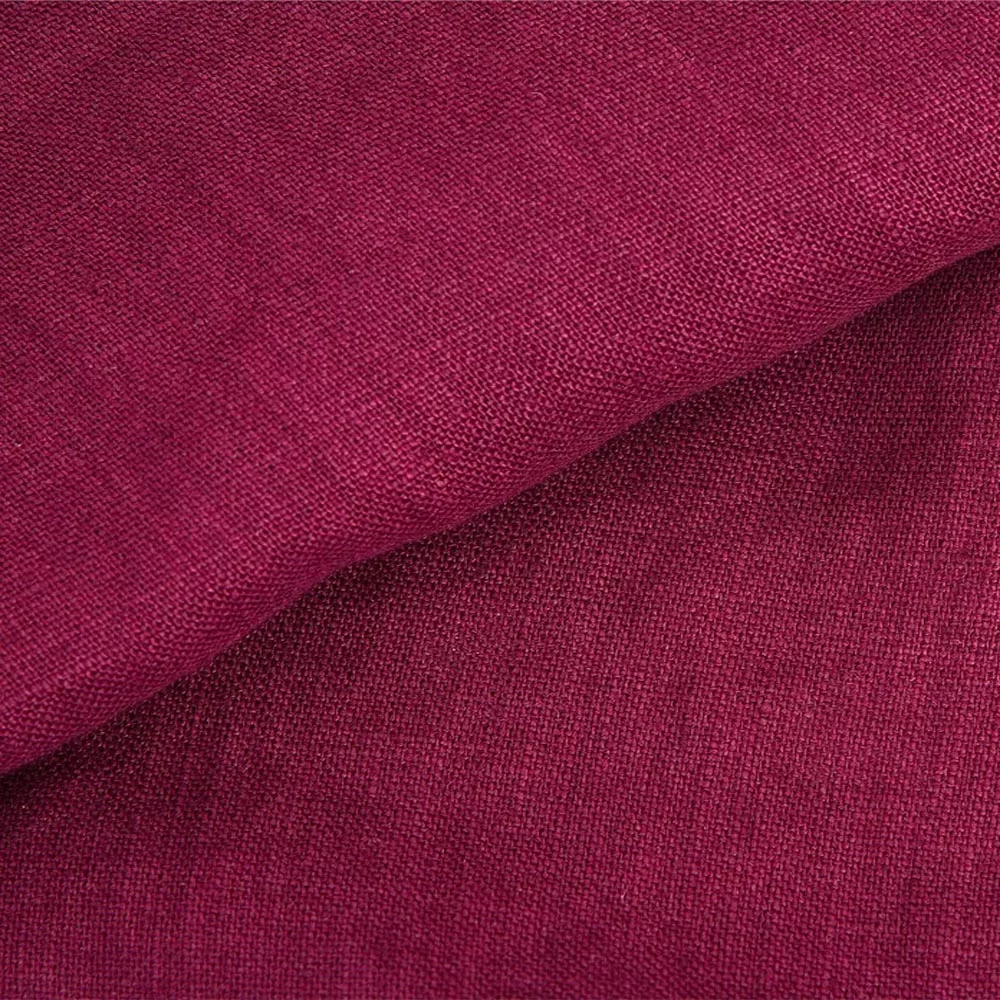 100% PURE LINEN POMEGRANATE COLOUR – WIDTH 58 INCH