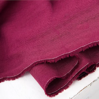 100% PURE LINEN POMEGRANATE COLOUR – WIDTH 58 INCH