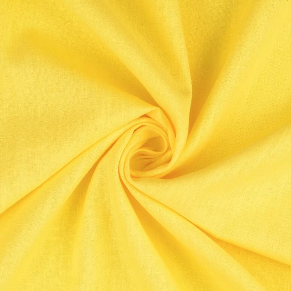 100% PURE LINEN YELLOW – WIDTH 58 INCH – SRP Craft