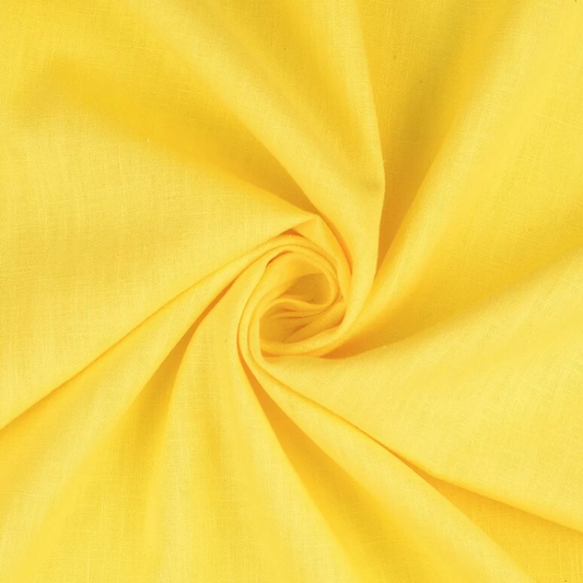 100% PURE LINEN YELLOW – WIDTH 58 INCH