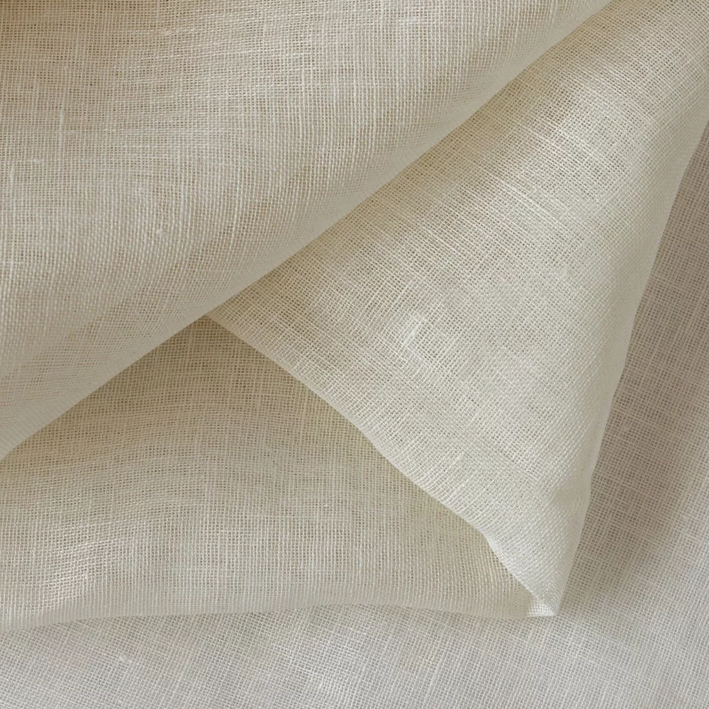 100% PURE LINEN OFFWHITE - WIDTH 58 INCH