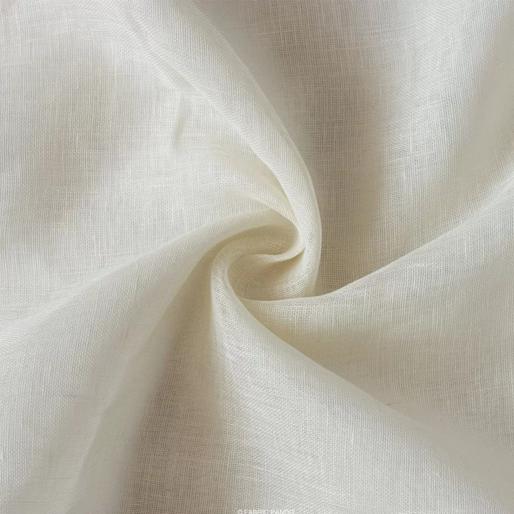 100% PURE LINEN OFFWHITE - WIDTH 58 INCH