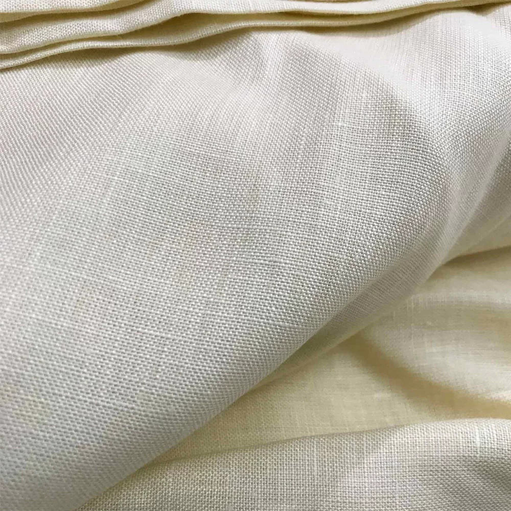 100% PURE LINEN OFFWHITE - WIDTH 58 INCH