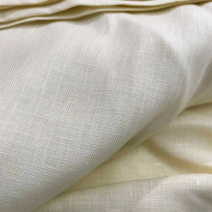 100% PURE LINEN OFFWHITE - WIDTH 58 INCH