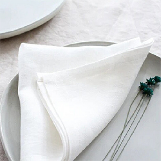 100% Cotton Napkins White – 18 x 18 inches