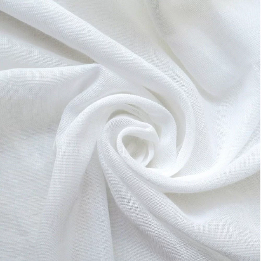 ORGANIC COTTON DOUBLE LAYER MUSLIN RFD FLAT FINISHED - WIDTH 55 INCH