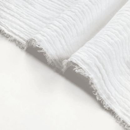 RFD DOUBLE GAUZE MUSLIN FABRIC WITH CRINKLED - WIDTH 50 INCH