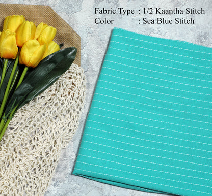 UNSTICHED KANDHA STICH  KURTA FABRIC - 85 GSM